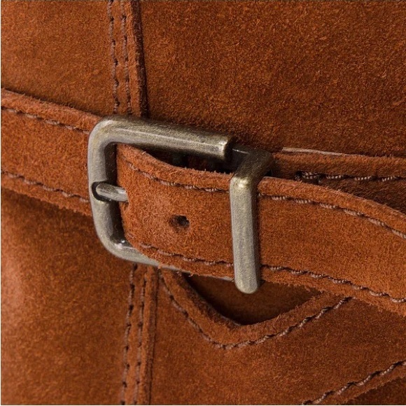 Clarks Clarkdale Clad Dark Tan Suede Knee High Boots - Picture 4 of 11